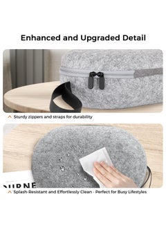 XICEN Hard Carrying Case for Meta Quest 3, Multiple Compartments for Elite Version VR Headset, Controllers and Accessories, Travel with Protection (Grey)  - Image 4