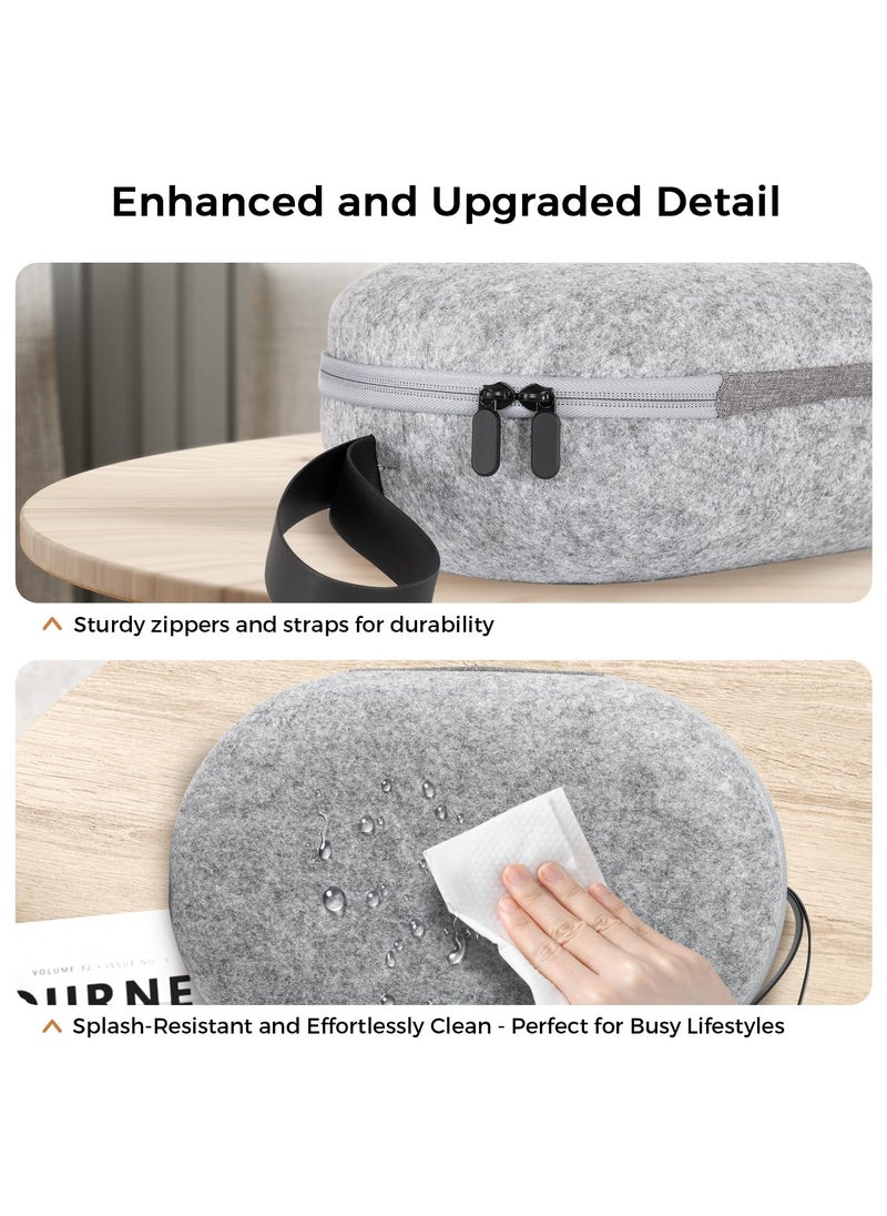 XICEN Hard Carrying Case for Meta Quest 3, Multiple Compartments for Elite Version VR Headset, Controllers and Accessories, Travel with Protection (Grey)  - Image 4