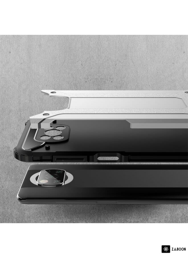 For Xiaomi Poco X3 NFC Magic Armor TPU + PC Combination Case(Silver)