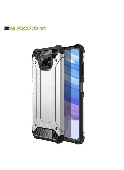 For Xiaomi Poco X3 NFC Magic Armor TPU + PC Combination Case(Silver)