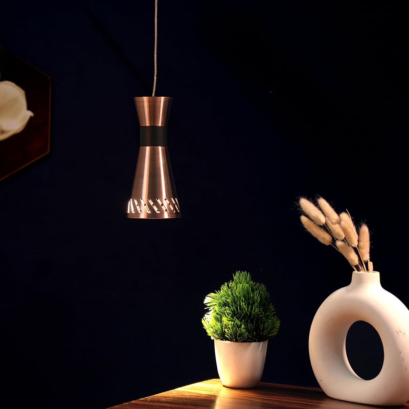 FILLISKA® Luxurious Hanging/Pendant Light (9 Watt Black & Copper) - Image 4
