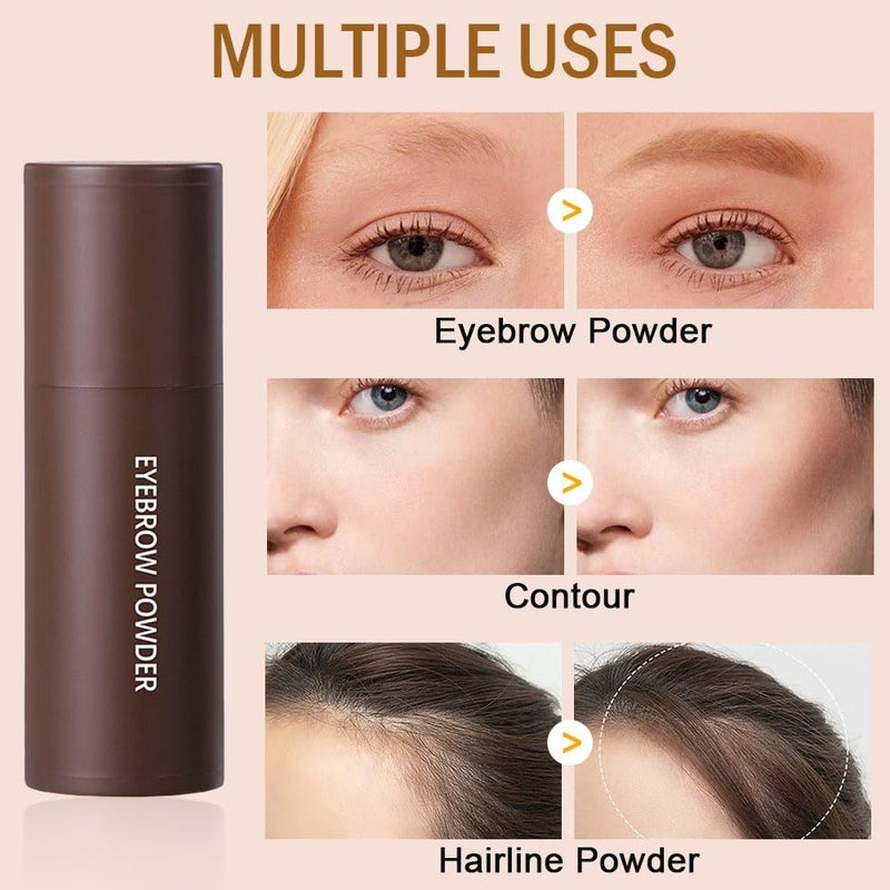 AMY'S DIARY Eyebrow Stamp Stencil Set, Eyebrow Charm Stencils Shaping Kit, Long-Lasting Eyebrow Pomade for Women Girl, Cruelty-Free plantillas para la cejas (dark brown) - Image 3