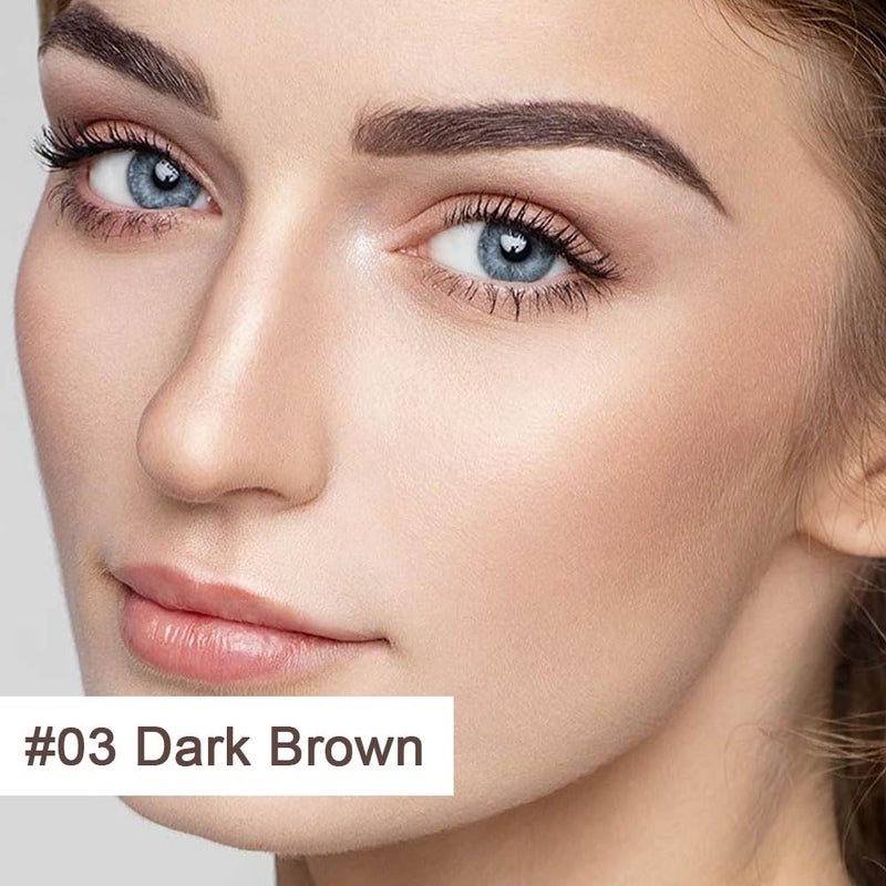 AMY'S DIARY Eyebrow Stamp Stencil Set, Eyebrow Charm Stencils Shaping Kit, Long-Lasting Eyebrow Pomade for Women Girl, Cruelty-Free plantillas para la cejas (dark brown) - Image 2