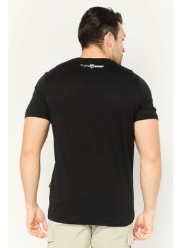Plein Sport Men Sportswear Fit Short Sleeve Outdoor T-Shirt, Black  - Image 4