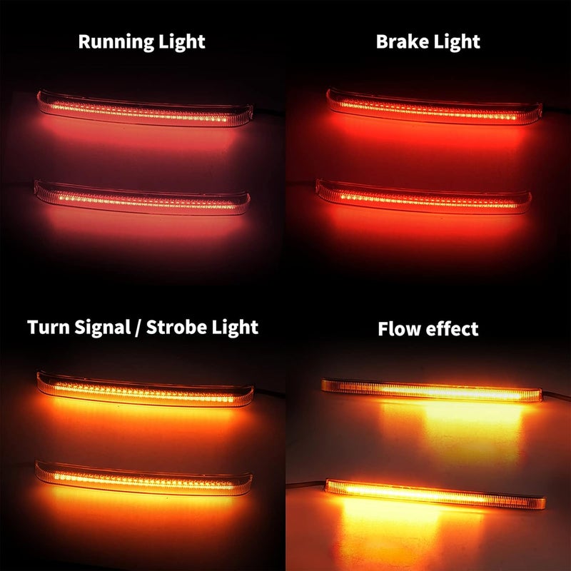 HDBUBALUS أضواء الفرامل الخلفية LED لحقيبة الدراجة النارية HDBUBALUS وإشارات الانعطاف لموديلات هارلي تورينغ 2014-2023 - Image 3