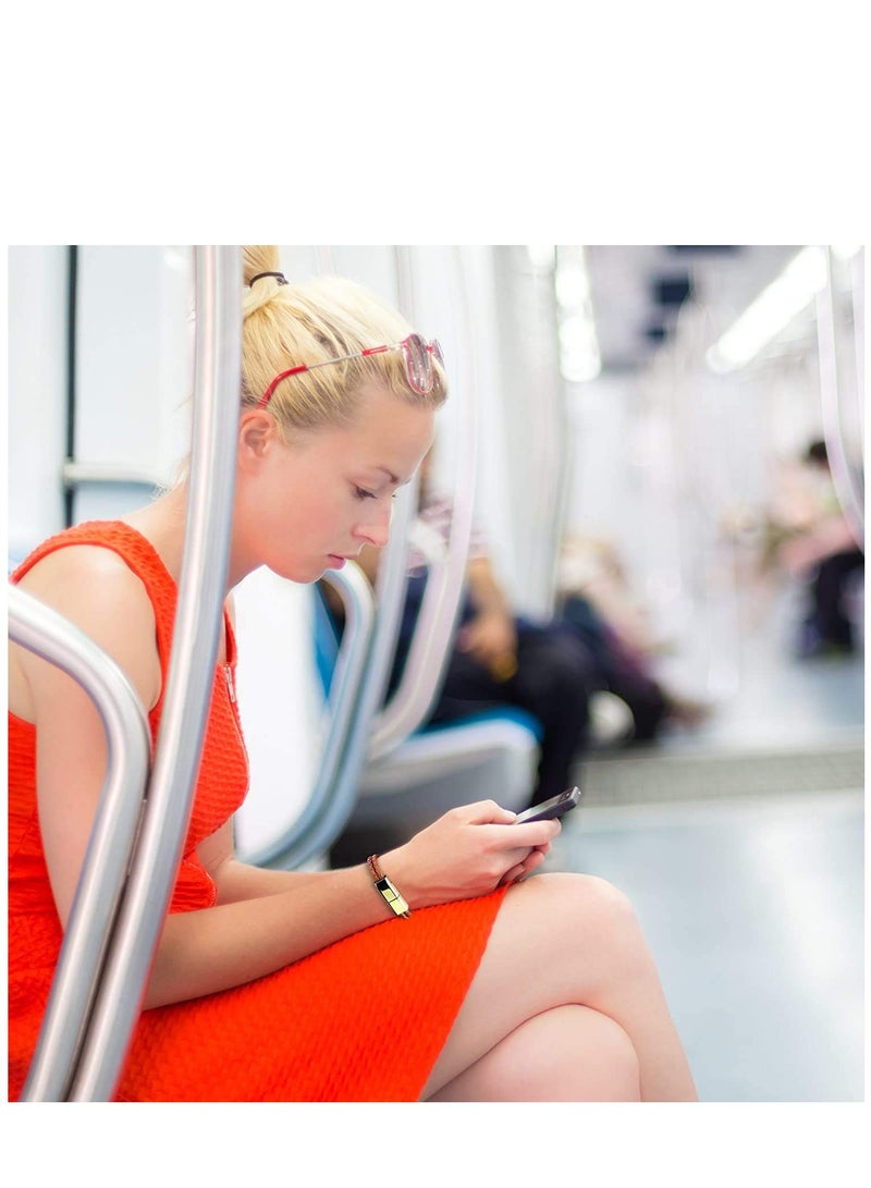 SYOSI USB Type C Cable Data Sync Durable Leather Braided Wrist Bracelet Portable Short Type C Charging Cable for Galaxy S8/S8+ Nexus 5X/6P HTC 10/U11 Huawei P9/910 - Image 4