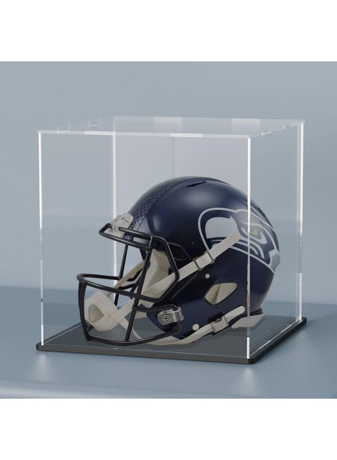 TPGP Clear Acrylic Display Case With Matt Black Base And Lid, Dust-Proof Acrylic Showcase, Cube Counter-Tops Box For Large Collectibles (12X12X12 Inch) - Image 1