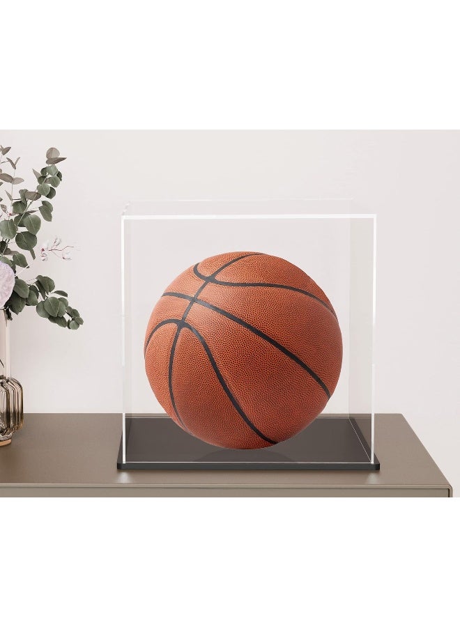 TPGP Clear Acrylic Display Case With Matt Black Base And Lid, Dust-Proof Acrylic Showcase, Cube Counter-Tops Box For Large Collectibles (12X12X12 Inch) - Image 2