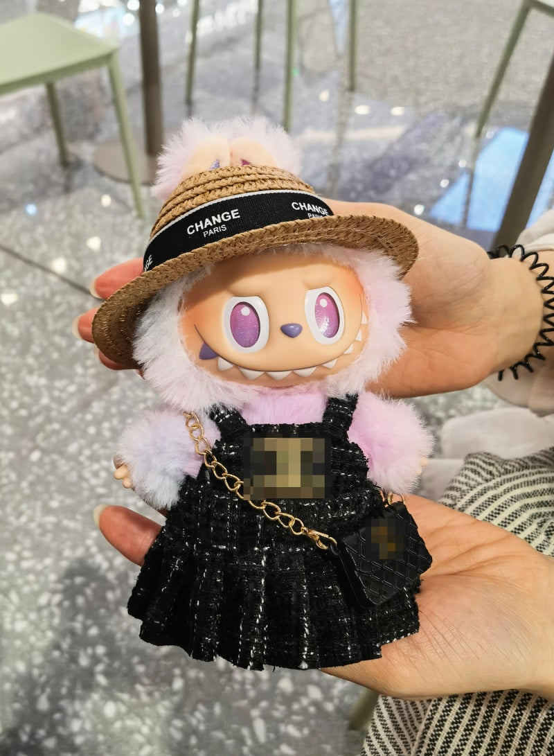 linkship Labubu Doll Clothes, Interchangeable Outfit Set for 17cm Hanging Plush, Stylish & Durable Apparel for 1st/2nd/3rd Gen Collection - Image 1