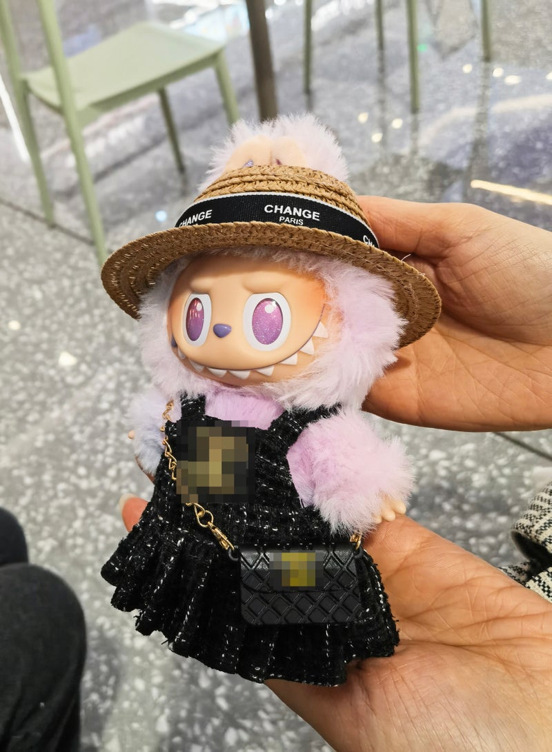 linkship Labubu Doll Clothes, Interchangeable Outfit Set for 17cm Hanging Plush, Stylish & Durable Apparel for 1st/2nd/3rd Gen Collection - Image 2