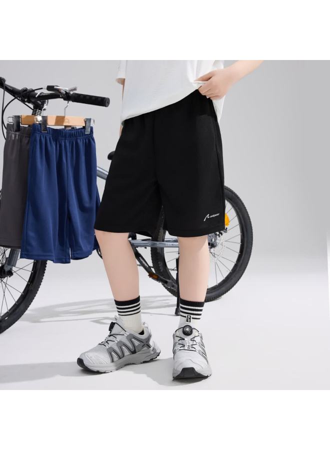 Ask Junior Summer Youth Printed Short-sleeve T-shirt, Quick-dry Shorts For Older Children, Boys' Sports Two-piece Set - Image 2