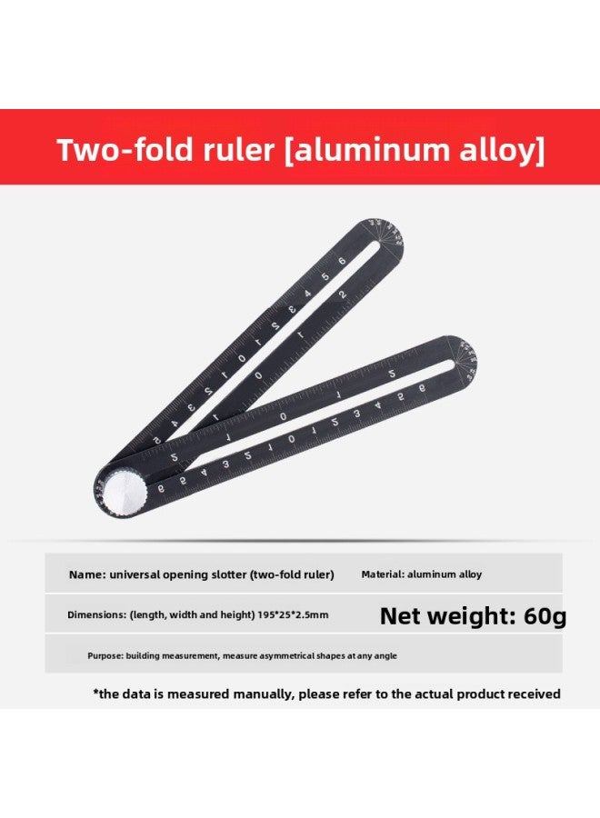 Universal Hole Locator Multifunctional Special-shaped Angle Folding Ruler Tile Sticker Tool 