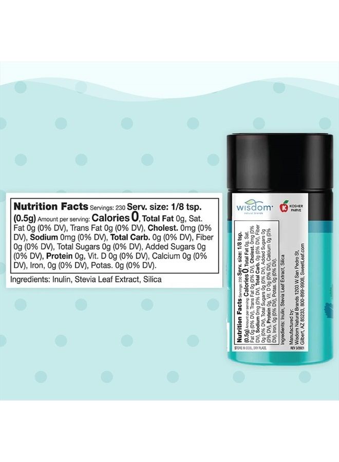 SweetLeaf Stevia Powder Shaker Jar - Stevia in the Raw, Stevia Extract Powder, Zero Calories, Zero Sugar, Non-GMO, Gluten-Free, Keto Friendly, Powdered Stevia Shaker - 4 Oz, Pack of 3 - Image 2