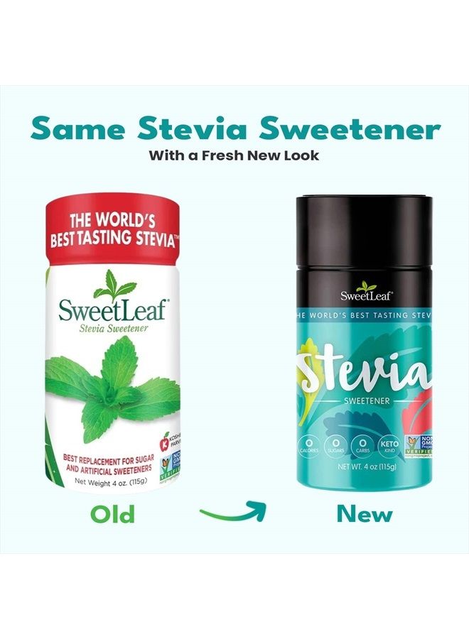 SweetLeaf Stevia Powder Shaker Jar - Stevia in the Raw, Stevia Extract Powder, Zero Calories, Zero Sugar, Non-GMO, Gluten-Free, Keto Friendly, Powdered Stevia Shaker - 4 Oz, Pack of 3 - Image 3
