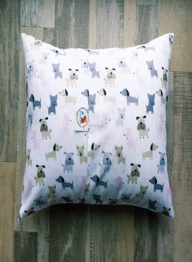 ELLA & MAX Puppy Toddler Pillow CASE. Dog Pillowcase Soft & Cuddly. Fits 13x18 & 14x19 Toddler Pillows. Easy to wash & no Ironing. Handmade in USA. Made of Luxury Microfiber Fabric. (Puppy Print) - Image 3