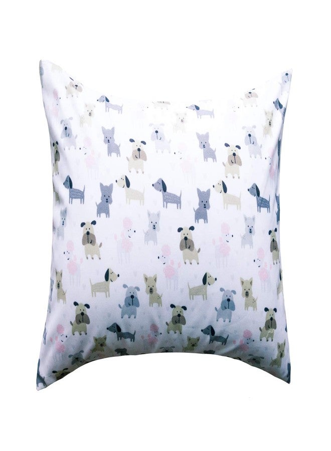 ELLA & MAX Puppy Toddler Pillow CASE. Dog Pillowcase Soft & Cuddly. Fits 13x18 & 14x19 Toddler Pillows. Easy to wash & no Ironing. Handmade in USA. Made of Luxury Microfiber Fabric. (Puppy Print) - Image 2