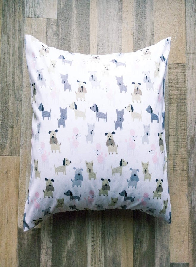 ELLA & MAX Puppy Toddler Pillow CASE. Dog Pillowcase Soft & Cuddly. Fits 13x18 & 14x19 Toddler Pillows. Easy to wash & no Ironing. Handmade in USA. Made of Luxury Microfiber Fabric. (Puppy Print) - Image 4