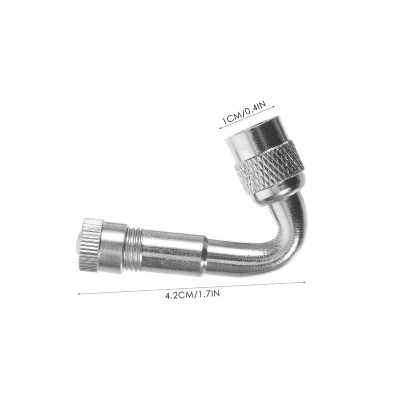 Silver Tire Valve Stem Extension Adapters 12pcs Easy to Install for Car Truck Motorcycle - Image 5
