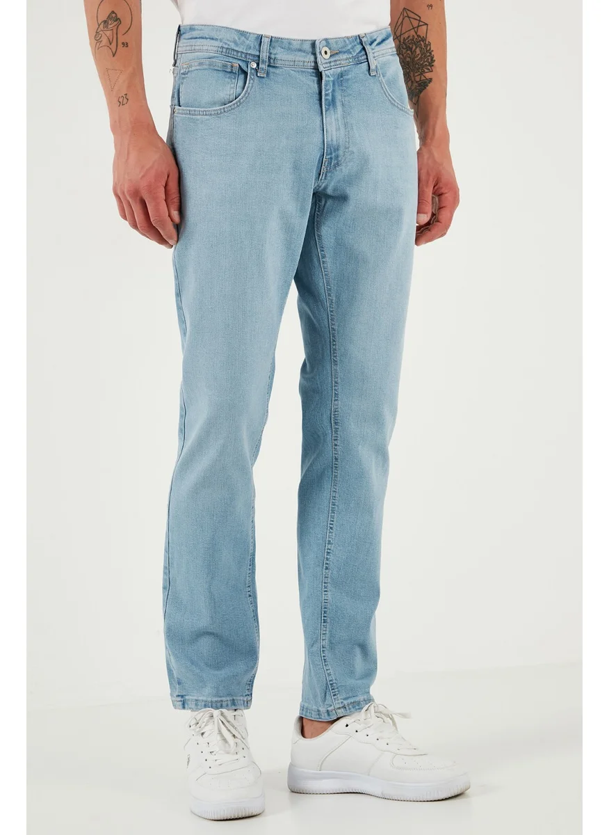 Buratti Stretch Cotton Regular Fit Normal Waist Straight Leg Jeans Men's Jeans 2201S512PARMA