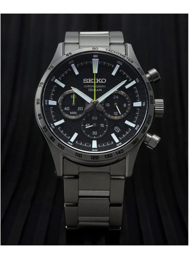 Seiko Seiko Men's Analog Quartz Watch with Stainless Steel Strap SSB413P1  - Image 3