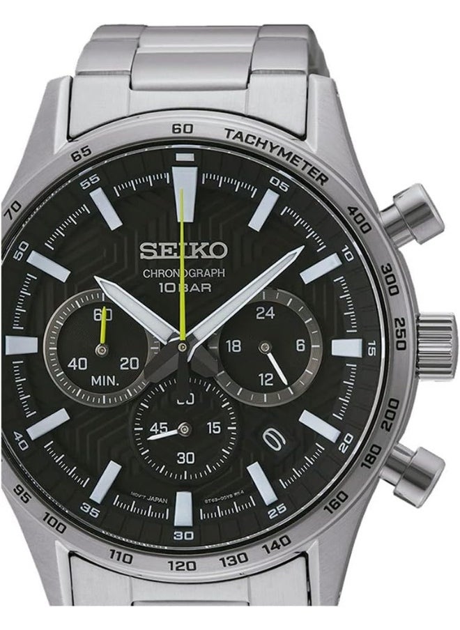 Seiko Seiko Men's Analog Quartz Watch with Stainless Steel Strap SSB413P1  - Image 2