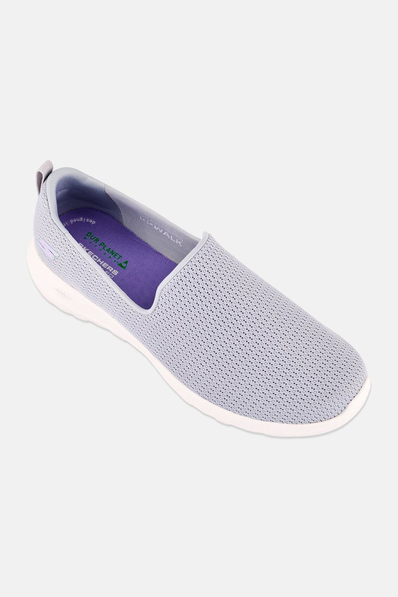 SKECHERS أحذية المشي النسائية جو ووك جوي سليب أون، رمادي - Image 1