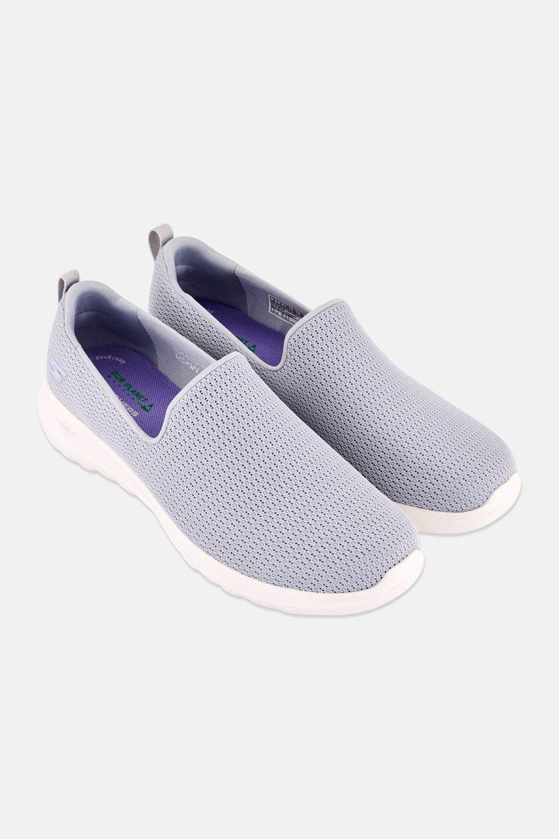 SKECHERS أحذية المشي النسائية جو ووك جوي سليب أون، رمادي - Image 4