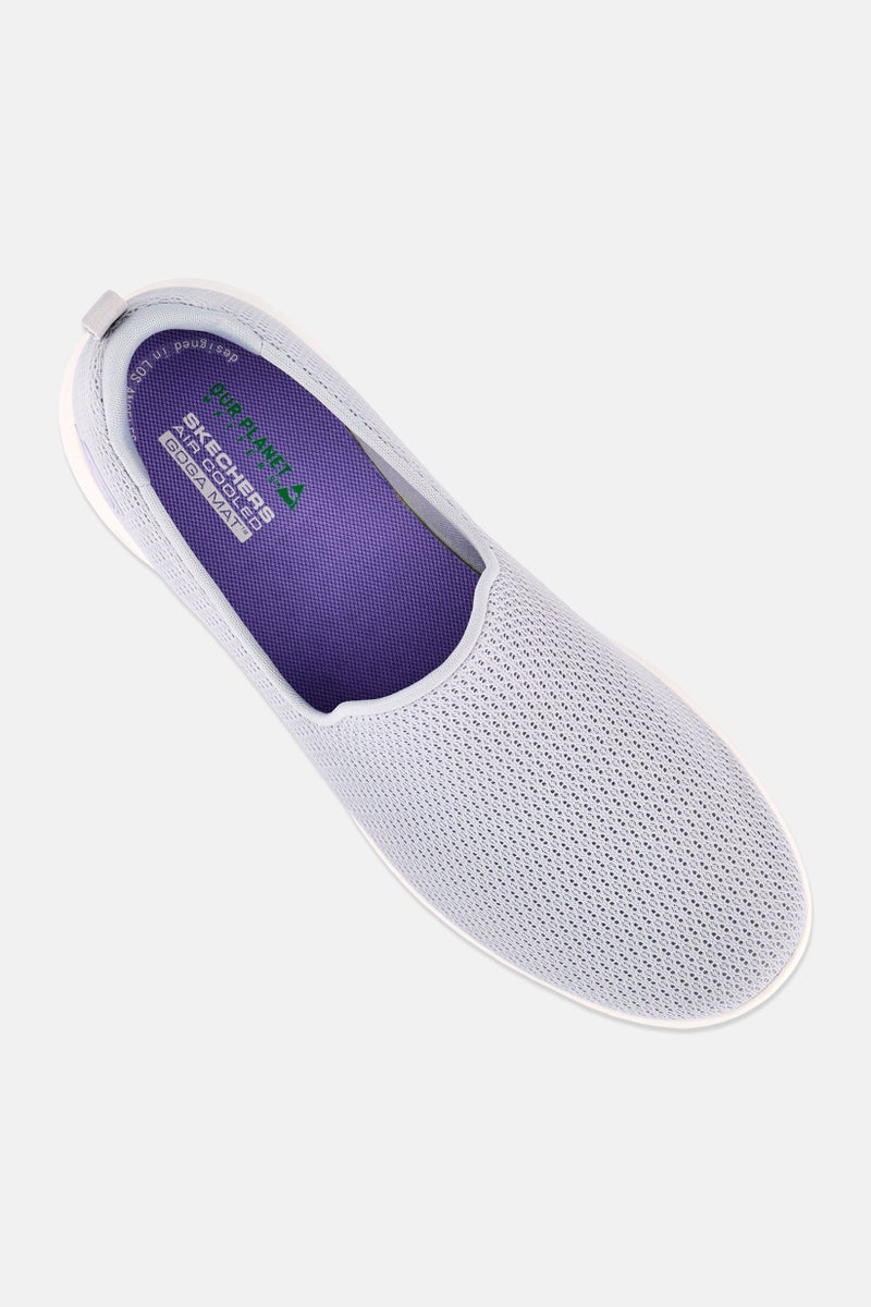 SKECHERS أحذية المشي النسائية جو ووك جوي سليب أون، رمادي - Image 3