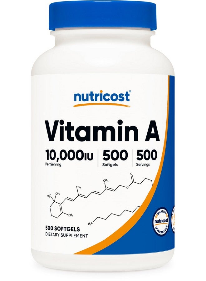 Nutricost Vitamin A 10,000 IU, 500 Softgels (2 Bottles) - Image 5
