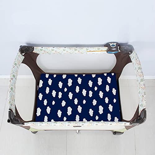 Biloban Pack and Play Sheets Fitted, 2 Pack Playard Sheet Fits for Graco Pack n Play Mattress, Mini Crib Sheets for Baby Boys & Girl - Image 3