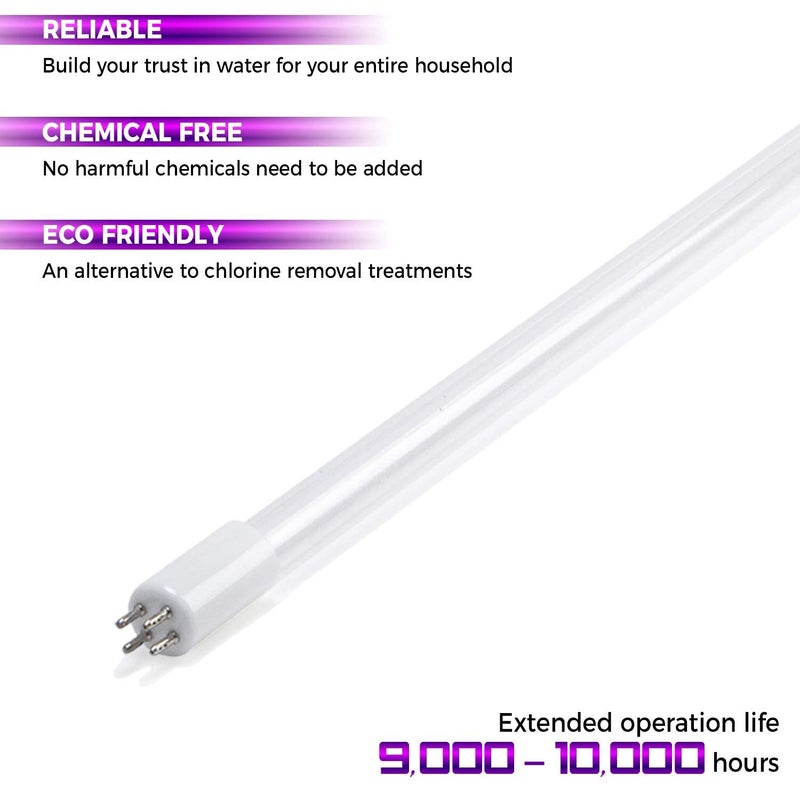 iSpring iSpring UVF55FS Whole House UV Water Filter  F3WGB32BM 45 x 20 3Stage Whole House Water Filter Set Replacement Pack White Pack of 1  - Image 3