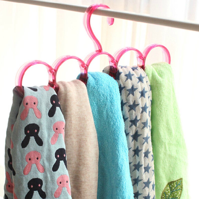 Scarf Hanger 20-Hook Space-Saving Design - Premium Quality Accessory Organizer for Home Closet, Retail Shop Wardrobe Storage - Image 4