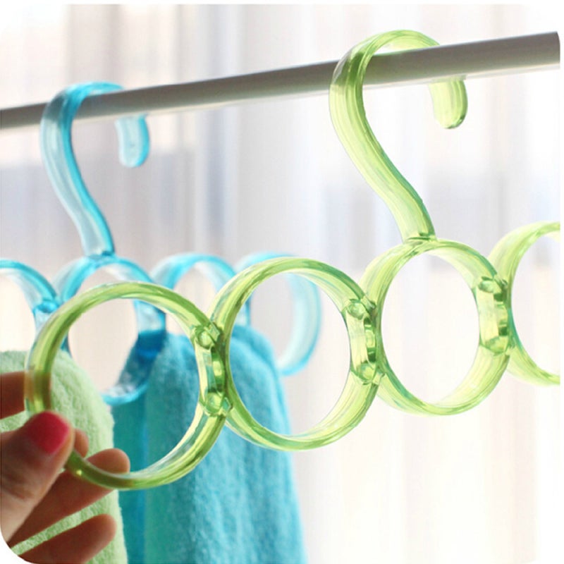 Scarf Hanger 20-Hook Space-Saving Design - Premium Quality Accessory Organizer for Home Closet, Retail Shop Wardrobe Storage - Image 5
