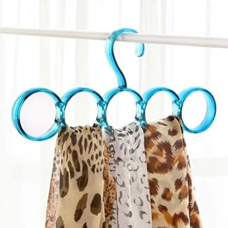 Scarf Hanger 20-Hook Space-Saving Design - Premium Quality Accessory Organizer for Home Closet, Retail Shop Wardrobe Storage - Image 1