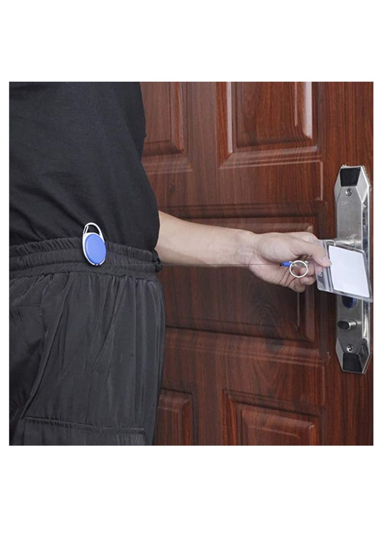 4 Packs Heavy Duty Retractable Keychain Badge Holder Reel Clip for ID Cards, Name Tags, Keys, and Badges - Ideal for Waist, Chest, Backpack, and Pocket Use - Image 5