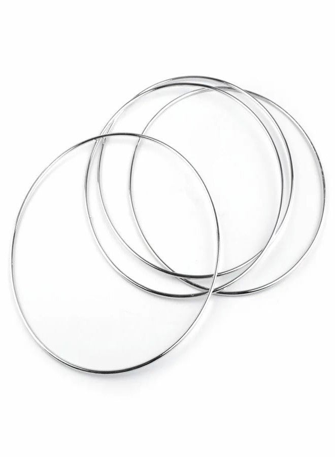 RITIKA CRAFT Metal Rings for Macrame Crafts Circle 12 inch Shape Set of 6 - Image 5