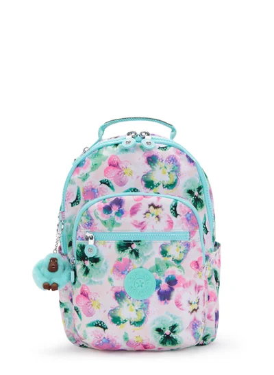 kipling Seoul S Small Backpack (With Laptop Protection)Aqua Blossom - I53577EC
