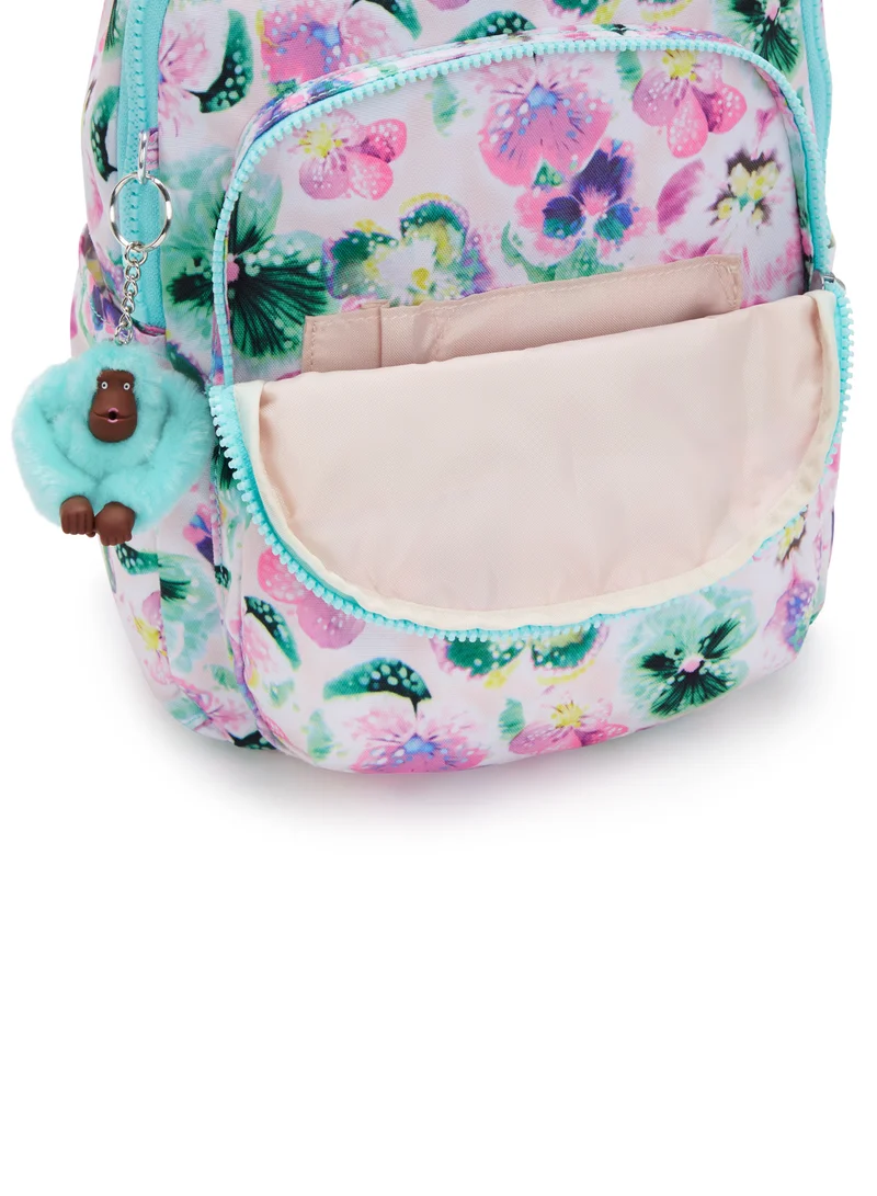 kipling Seoul S Small Backpack (With Laptop Protection)Aqua Blossom - I53577EC