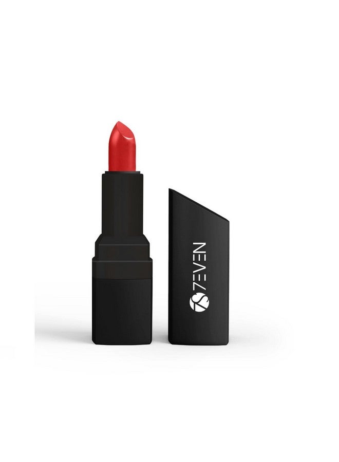 7EVEN Satin HD Creame Matte Lipstick � | Matte Finish | Rich Pigment | Lightweight | Longlasting | Hydrates and Nourishes Lips | Matte Lipstick | Color Rich Formula | Enriched with Vitamin -E | 12+ Hours |Shade- 57 Bare (Red 4.5g) - Image 1