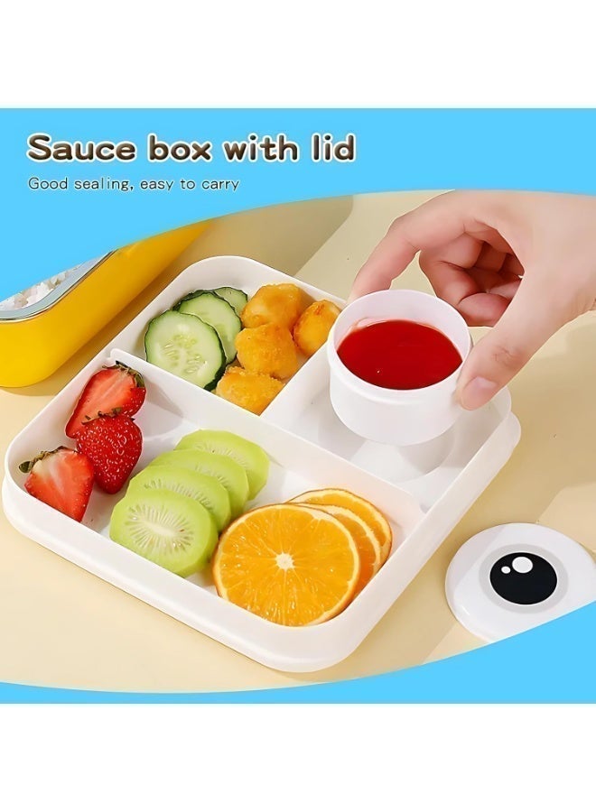 TAJ BAZAAR Dino Kids Lunch Box Stainless Steel Insulated – Double Decker Leakproof Bento Box with Spoon, Soup Bowl, Dishwasher Safe, for School or Travel– Ideal for Children (Dino Grey Color) - Image 5