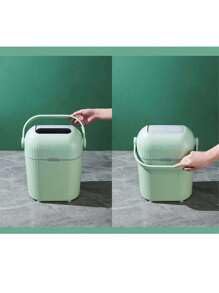 BLURISM BLURISM Handheld swing lid Trash Can Kitchen Cabinet Doors Hanging Garbage Bin Bathroom Toilet Trash Cans Food Waste Bin Compost Trash Cans Kitchen Bathroom Accessories  - Image 5