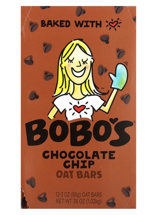 Bobo's Oat Bars - Chocolate Chip Oat Bars 12 Bars 3 oz (85 g) Each - Image 1