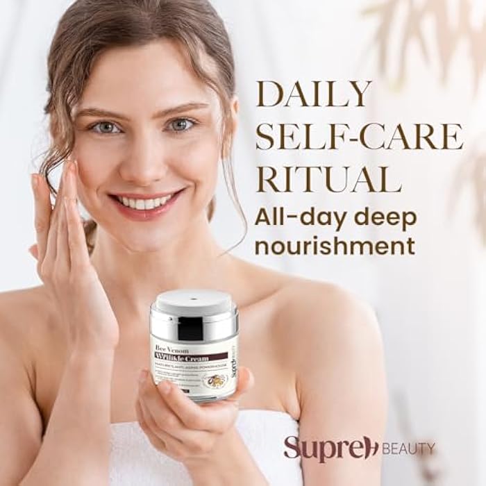 SupreH Bee Venom Wrinkle Cream: Wrinkle Cream for Women with Bee Venom Hyaluronic acid Niacinamide and Peptides - for fine lines and face firming 50 - Image 5