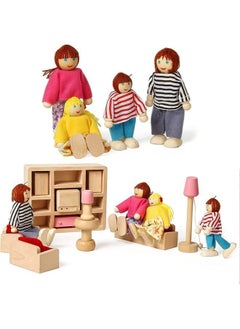 NIBEMINENT 4-Piece Happy Family Doll Set  - Image 3
