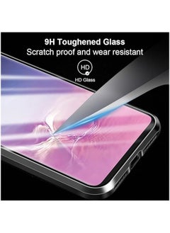 جنرال غلاف متوافق مع Xiaomi Poco X6 Pro 5G، غلاف مغناطيسي يحتوي على حواف من الألمنيوم وغطاء زجاجي مقوى شفاف ضد الخدش ويوفر حماية 360 درجة.  - Image 5