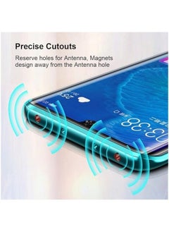 جنرال غلاف متوافق مع Xiaomi Poco X6 Pro 5G، غلاف مغناطيسي يحتوي على حواف من الألمنيوم وغطاء زجاجي مقوى شفاف ضد الخدش ويوفر حماية 360 درجة.  - Image 3