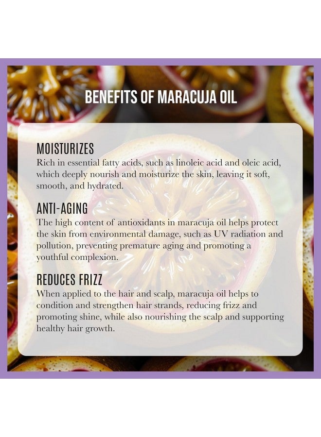 Renewalize Maracuja (Passion Fruit) Seed Facial Oil Skin Moisturizer For Face | Cold Pressed And Unrefined | For All Skin Types | Large 4 Fl Oz Bottle - Image 4