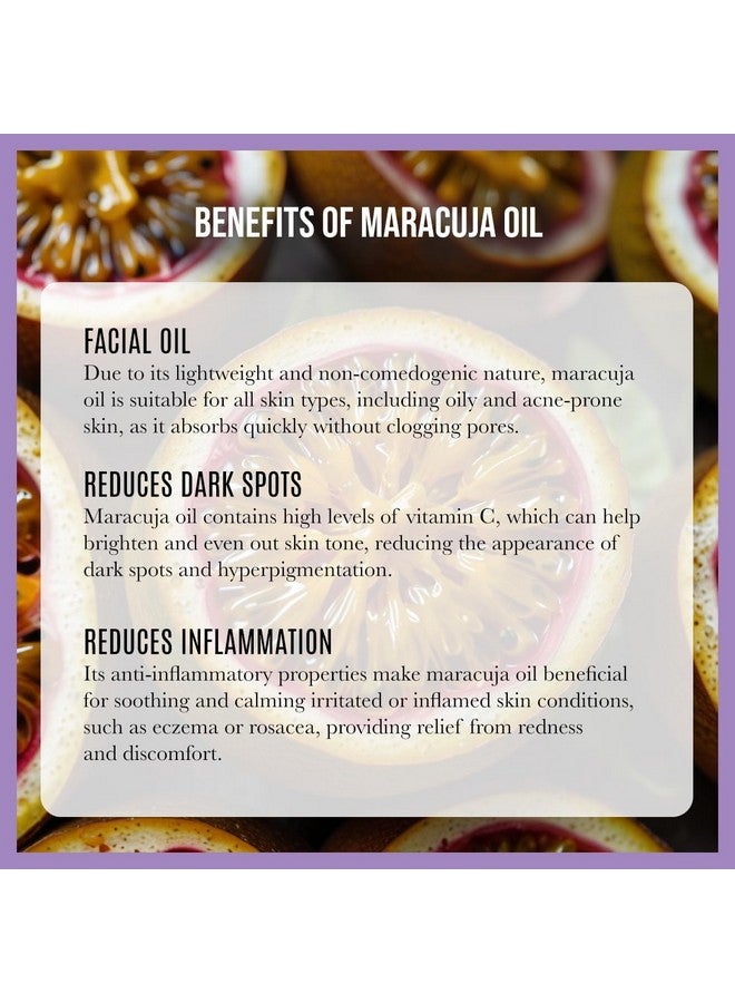 Renewalize Maracuja (Passion Fruit) Seed Facial Oil Skin Moisturizer For Face | Cold Pressed And Unrefined | For All Skin Types | Large 4 Fl Oz Bottle - Image 5