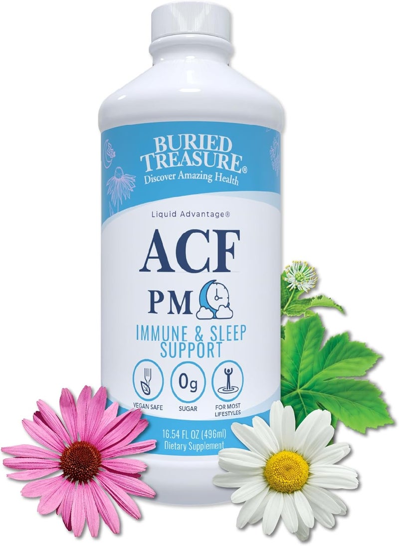 Buried Treasure ACF PM Immune & Sleep Support Liquid for Adults - Image 1