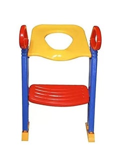 Gonice Large Anti-skid Toilet Plastic Ladder Chair With Padded Cushion and Adjustable Height  - Image 1